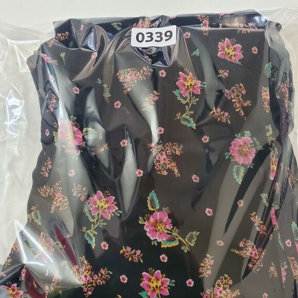 Rebecca Minkoff | Y2K Cottagecore Floral Hi-low Midi Dress  Black XS Fairy - Picture 11 of 13